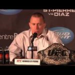 UFC 158 : La conférence de presse, Nick Diaz y était