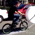 Gadget : un vélo avec du papier bulle