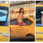 Elle fait l’amour dans un taxi, puis sort et montre ses seins à tous.